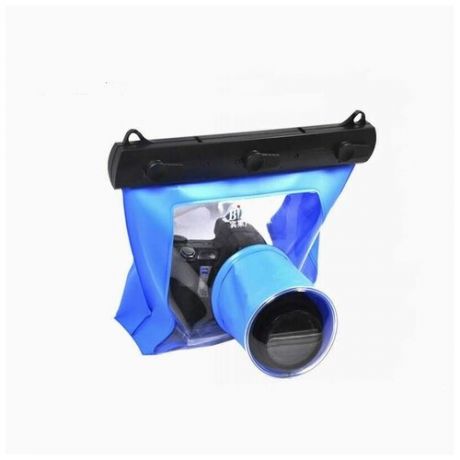 Чехол водонепроницаемый для подводной съемки цифровой камерой IPX8, Ifang, (C001), синий
