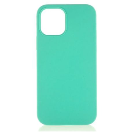 Противоударный силиконовый чехол мятный / нежно зеленый для телефона Apple iPhone 13 Pro с доп. защитой для камеры / бортик для защиты камеры / новинка / айфон 13 про