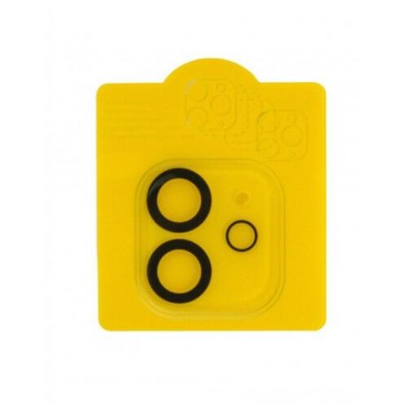 Защитная накладка на камеру для (iPhone 12) Закаленное/ Противоударное / Full Glue