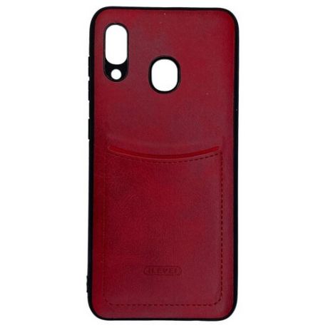 Чехол ILEVEL с кармашком для Samsung A30/A20/M10S красный
