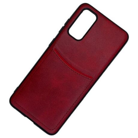 Чехол ILEVEL с кармашком для Samsung A31 красный