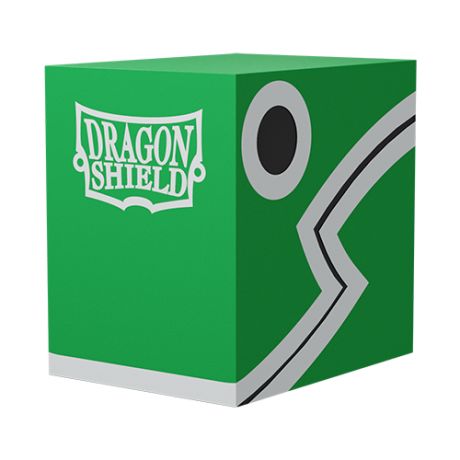 Декбокс для хранения коллекционных карт Dragon Shield Double Shell - Green/Black
