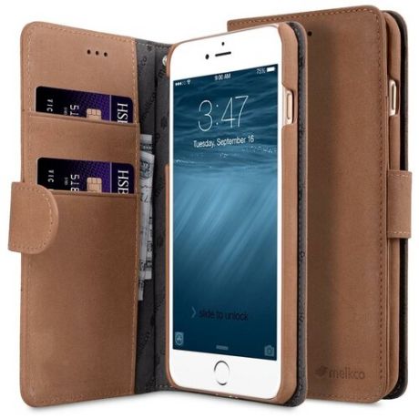 Кожаный чехол книжка Melkco для iPhone 7 Plus/8 Plus (5.5") - Wallet Book Type