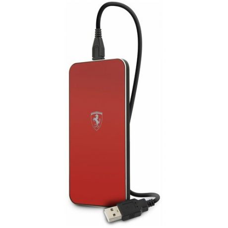 Беспроводное зарядное устройство Ferrari Wireless Charger красное