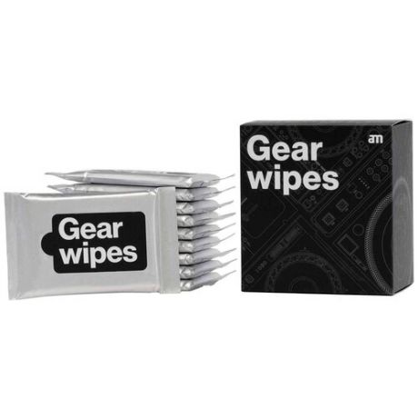 Комплект антистатических салфеток для чистки виниловых проигрывателей AM Clean Sound Gear Wipes 10-pack