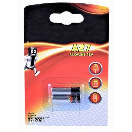 Батарейка A27A - Energizer Alkaline 12V (2шт) 639333 / 25863