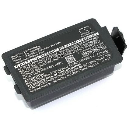 Аккумуляторная батарея CameronSino CS-THA300XL для мобильного принтера TSC Alpha 3R (A3R-52048001) 3400mAh