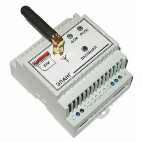 GSM реле ELANG PowerControl v2.3 / Однофазное / Контроллер для управления питанием / Установка на DIN рейку