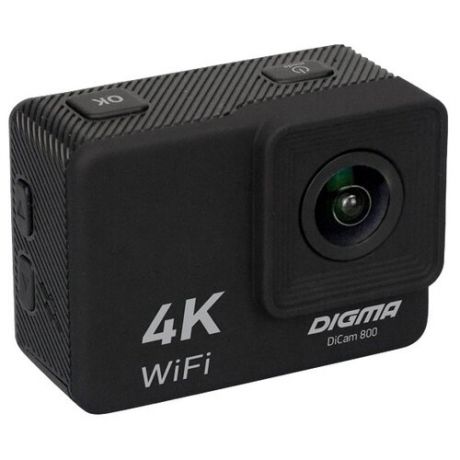 Экшн-камера DIGMA DiCam 800, 3840x2160, черный