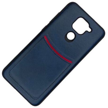 Чехол ILEVEL с кармашком для Xiaomi Redmi NOTE 9/ REDMI 10X темно-синий
