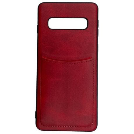 Чехол ILEVEL с кармашком для Samsung S10E красный