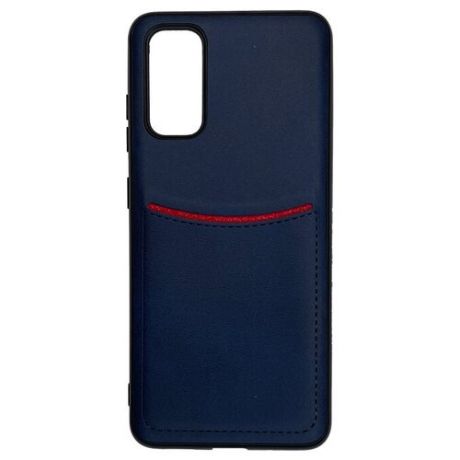 Чехол ILEVEL с кармашком для Samsung A31 темно-синий
