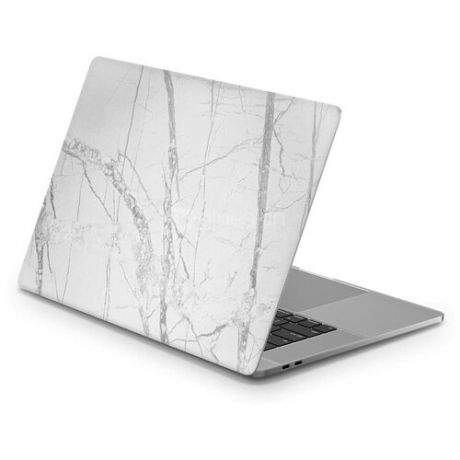 Виниловая наклейка Мрамор для Apple MacBook Air 13 M1 2020 белый