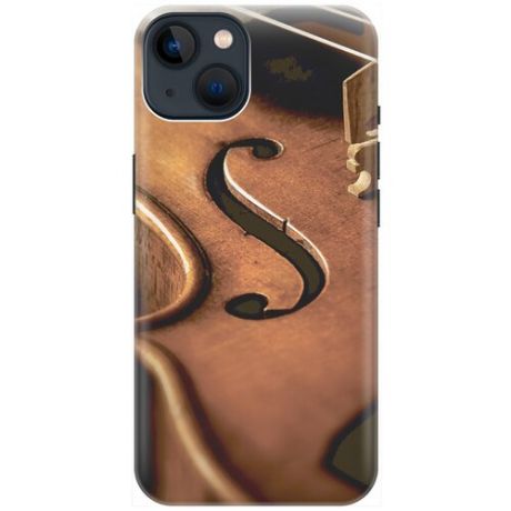 Силиконовый чехол Скрипка и ноты на Apple iPhone 13 Mini / Эпл Айфон 13 мини