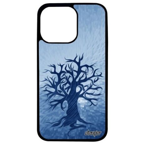 Защитный чехол для смартфона // iPhone 13 Pro // "Дерево жизни" Экология Мировое, Utaupia, серый
