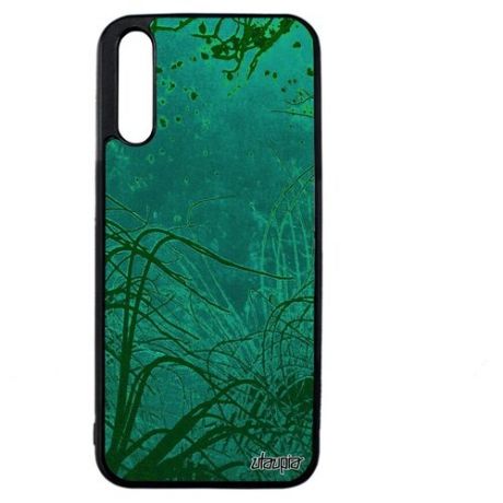 Противоударный чехол на смартфон // Huawei Y8P // "Травы" Дно Хидзики, Utaupia, зеленый