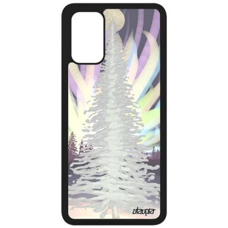 Красивый чехол для смартфона // Galaxy S20 Plus // "Зимняя ель" Зима Лес, Utaupia, цветной