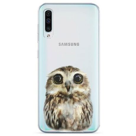 Силиконовый чехол "Сова с красными глазами" на Samsung Galaxy A50 / Самсунг Галакси А50