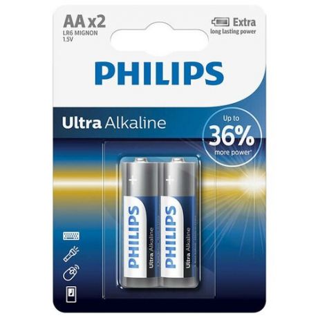 Батарейки Philips LR6E4B/51 AA 4шт