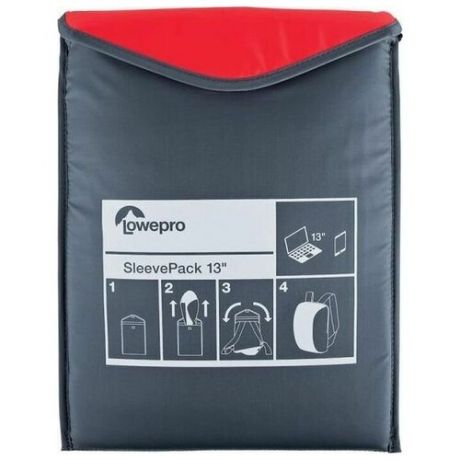 Рюкзак Lowepro SleevePack 13 красный серый