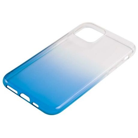 Чехол-накладка LuxCase для смартфона Apple iPhone 11 Pro Max, Термопластичный полиуретан, Прозрачный (Синий градиент), 64503