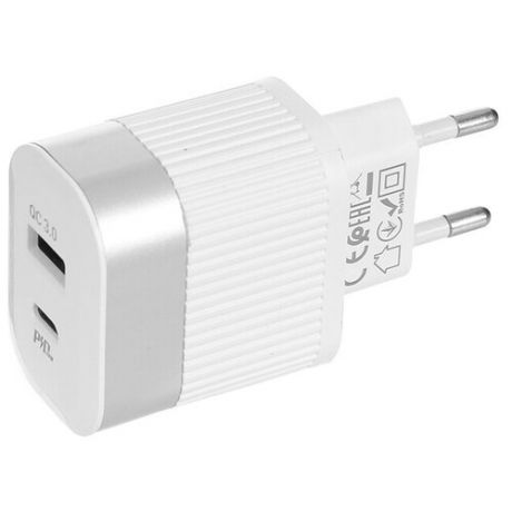 Зарядное устройство Hoco RC4 USB + Type-C PD20W + QC 3.0 White