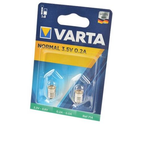 VARTA Лампа накаливания для фонарей VARTA 714, 2шт