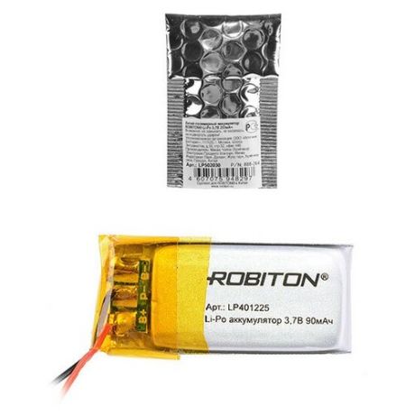 Аккумулятор ROBITON LP401225 3.7В 90mAh PK1