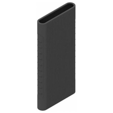 Силиконовый чехол для внешнего аккумулятора Xiaomi Mi Power Bank 2S (2i) 10000 мА*ч (PLM09ZM), черный