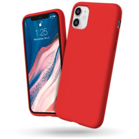 Чехол для iPhone 11, красный,Lumobook LB-CS2-04