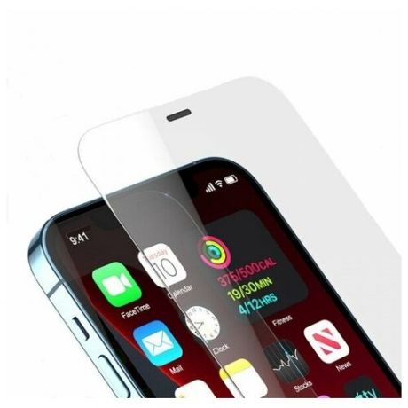 Безрамочное защитное стекло Mobix для Apple iPhone 12 / для Айфон 12 Anti Dust с сеточкой для защиты от пыли