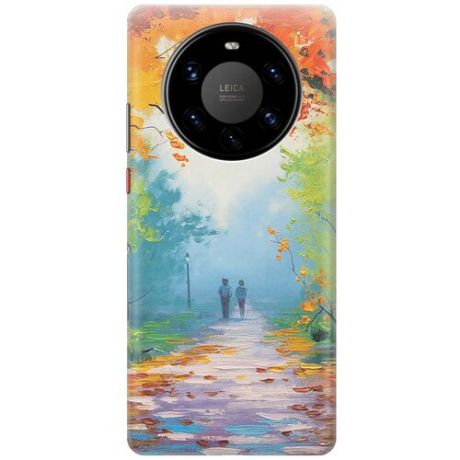 RE:PA Чехол - накладка ArtColor для Huawei Mate 40 Pro+ с принтом "Яркая осень"