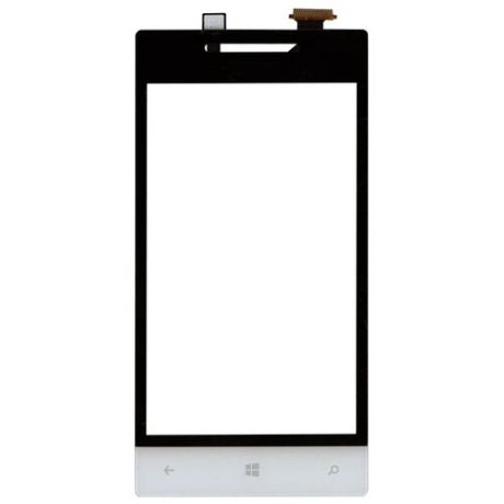 Сенсорное стекло (тачскрин) для HTC Windows Phone 8S (A620e) черное с белым