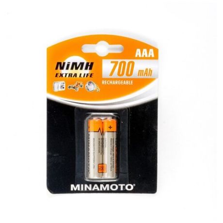 Аккумулятор MINAMOTO AAA, 1.2 В, 700 мАч, NiMH BL2