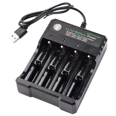 Зарядное устройство A-market для аккумуляторов Li-ion на 4 слота USB