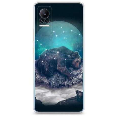 Силиконовый чехол "Яркая галактика" на Xiaomi Civi / Cяоми Cиви