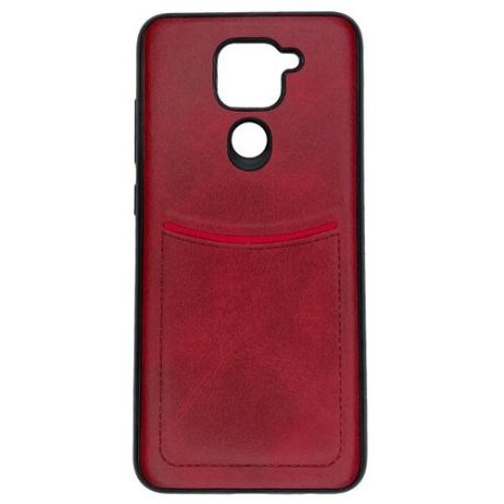 Чехол ILEVEL с кармашком для Xiaomi Redmi NOTE 9/ REDMI 10X красный