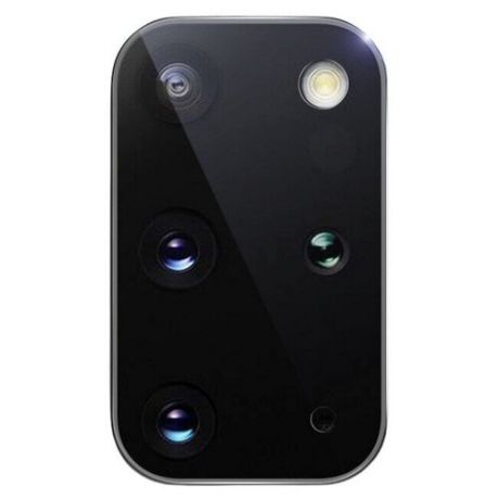 Защитное стекло (накладка) на камеру для (Samsung Galaxy S20 Plus) Закаленное/ Противоударное / Full Glue