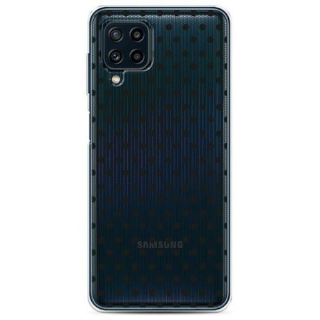 Силиконовый чехол "Сетка в горох черная" на Samsung Galaxy M32 / Самсунг Галакси M32