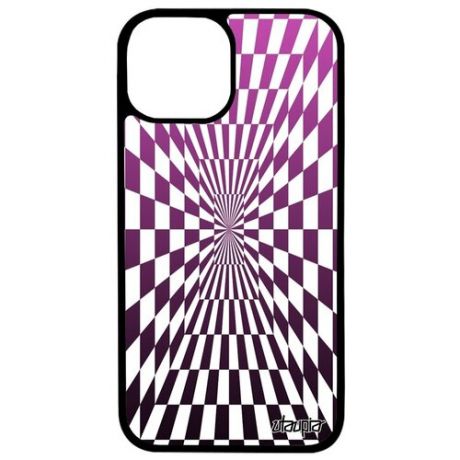 Ударопрочный чехол для мобильного // iPhone 13 // "Иллюзия шахмат" Стиль Дизайн, Utaupia, розовый