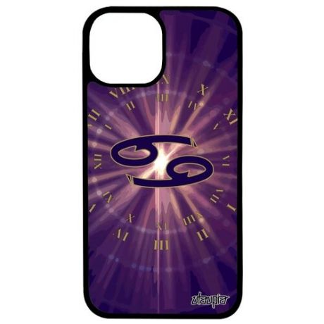 Противоударный чехол для мобильного // Apple iPhone 13 Pro Max // "Гороскоп Рак" Астрологический Созвездие, Utaupia, фиолетовый