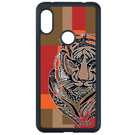 Дизайнерский чехол для мобильного // Xiaomi Redmi Note 6 Pro // "Тигр" Охота Tiger, Utaupia, цветной