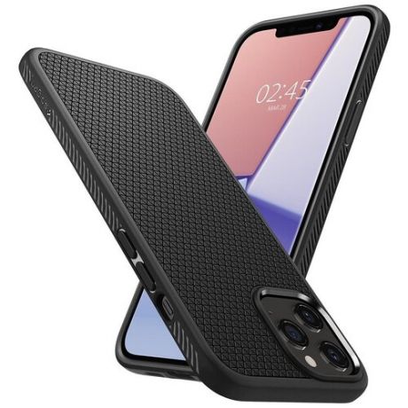 Чехол Spigen Liquid Air (ACS01701) для iPhone 12/ iPhone 12 Pro (Matte Black)