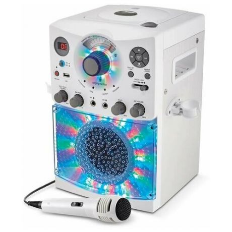 Караоке система Singing Machine Classic Series c LED Disco подсветкой белая