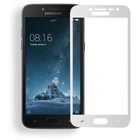 Защитное стекло 5D SG для Samsung Galaxy J2 2018 белый