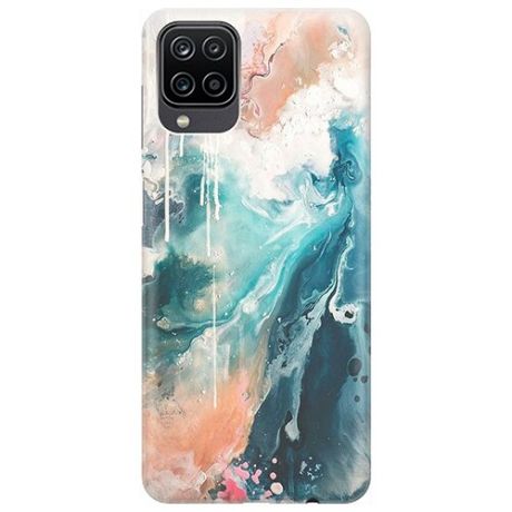 RE:PA Чехол - накладка ArtColor для Samsung Galaxy A12 с принтом "Брызги красок"