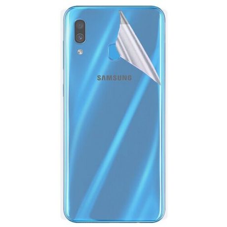 Гидрогелевая защитная пленка на заднюю крышку для Samsung Galaxy A30 / Противоударная бронированя пленка для Самсунг Галакси А30 с эффектом самовосстановления