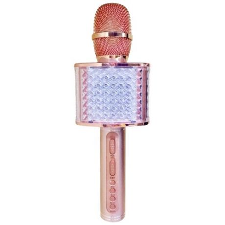 Беспроводной микрофон SU-YOSD YS-87 Bluetooth с подсветкой, розовый