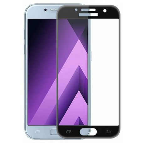 Защитное стекло для телефона Samsung A7 2017 3D черное