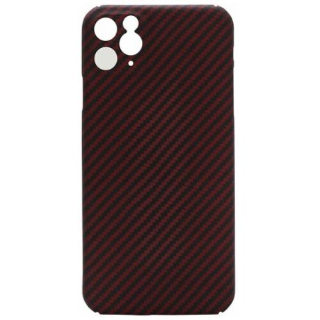 Кевларовый чехол DiXiS Carbon Case для Apple iPhone 11 Pro (R11PRO-CM) матовый красный